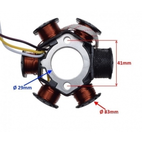 Stator ignition PEUGEOT HORIZONTAL JET FORCE/ LUDIX/ SPEEDFIGHT/ STREETZONE 50cc 2T