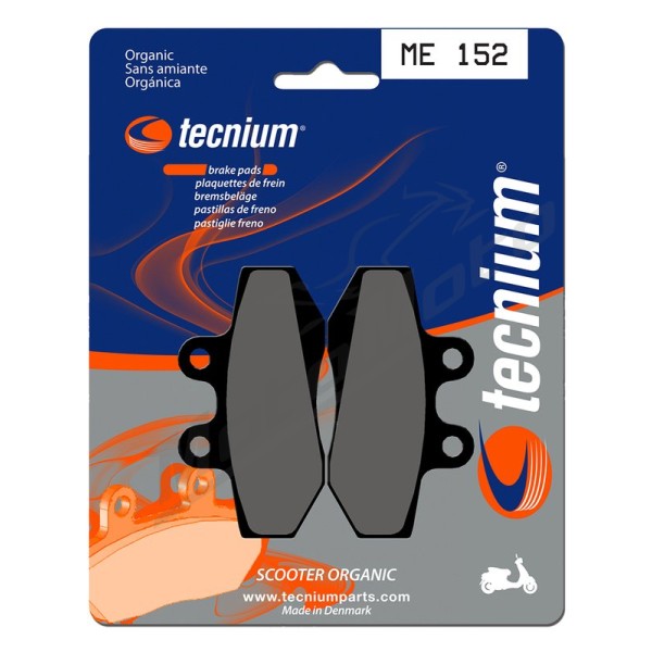 TECNIUM Scooter Organic Brake pads ME152 Tomos / Beta / Peugeot / Gas Gas / Rieju / Sherco 50 96-15