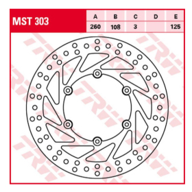 TRW Front Brake Disc GasGas EC / XC / MC 125-515cc 94-18