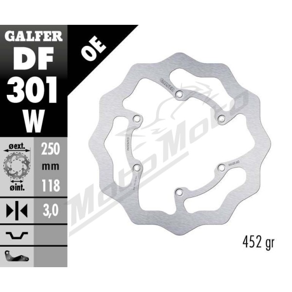 GALFER Wave® Front Brake Rotor Rieju / Suzuki / Yamaha 125-450cc 85-17
