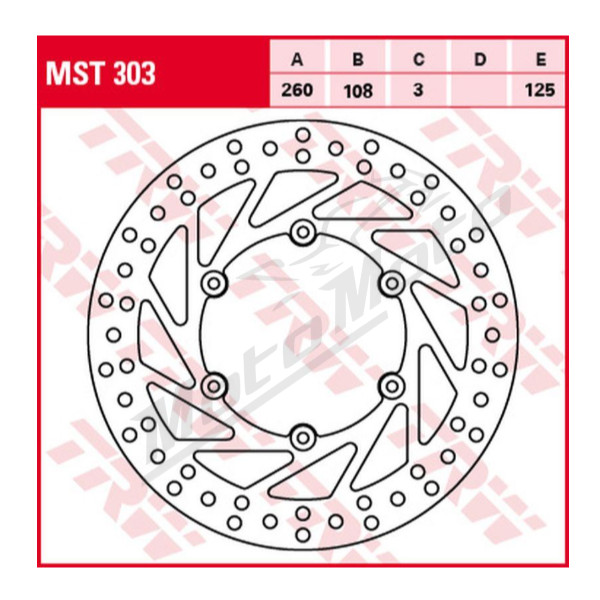 TRW Front Brake Disc GasGas EC / XC / MC 125-515cc 94-18