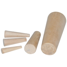 Wood cone plugs 10 pieces