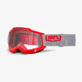OFF ROAD 100% ACCURI 2 GATORBACK Goggles (Clear Lens) Red