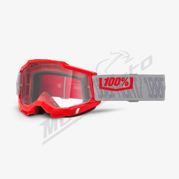 OFF ROAD 100% ACCURI 2 GATORBACK Goggles (Clear Lens) Red