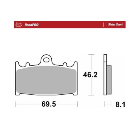 MOTO-MASTER Sinter Sport Front Brake Pads Kawasaki / Suzuki 125-2000 88-26