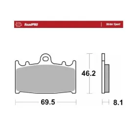MOTO-MASTER Sinter Sport Front Brake Pads Kawasaki / Suzuki 125-2000 88-26