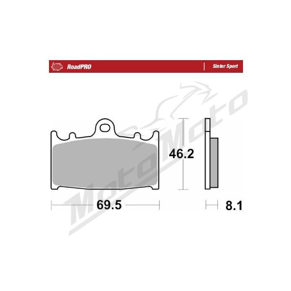 MOTO-MASTER Sinter Sport Front Brake Pads Kawasaki / Suzuki 125-2000 88-26