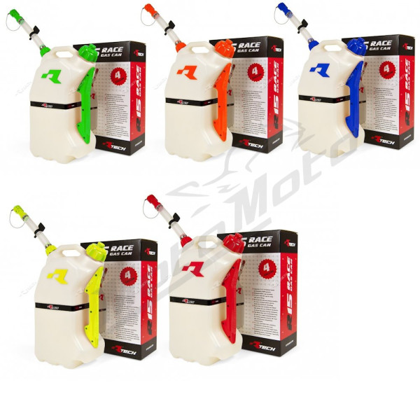 Racetech motorcycle rapid refueling canister 15l color red