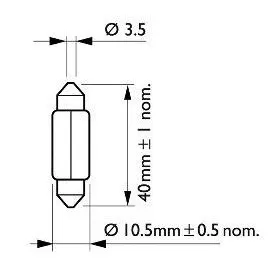 Philips bulb 12V 5W SV8,5