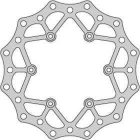 Delta braking rear disc (245x115x4mm) Yamaha YZ / WRF / YZF 125-450 02-21