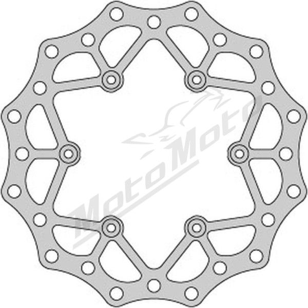 Delta braking rear disc (245x115x4mm) Yamaha YZ / WRF / YZF 125-450 02-21