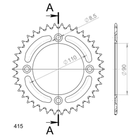 Supersprox Rear Sprocket 452.39 Black