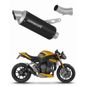 Dominator Exhaust System (Euro 5) GPF BLACK + dB killer Triumph Speed Triple 1200 RS / RR 21-24