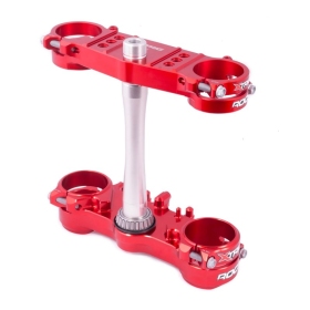 XTRIG ROCS Tech Priekinės šakės tiltelis raudonas HONDA CRF 250-450cc 2013-2017