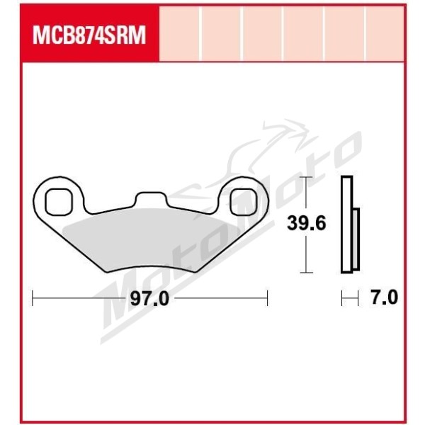 TRW SRM Series Sindered Scooter Brake Pads Peugeot Metropolis 400cc 15-20