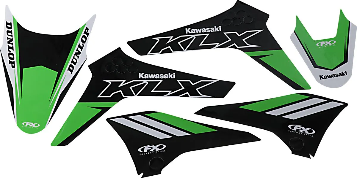 FACTORY EFFEX EVO Series Graphic Kit Kawasaki KLX 110cc 10-22