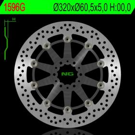 NG Front Fixed Brake Disc 320X60,5X5,0mm Piaggio / Yorban 300-500cc 16-22