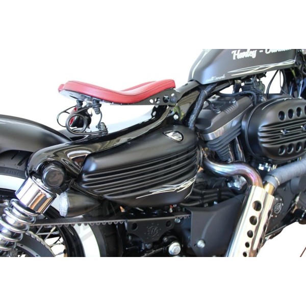 CULT WERK Side Panel Bobber Black Harley Davidson XL 883-1200cc 2014-2022 2pcs