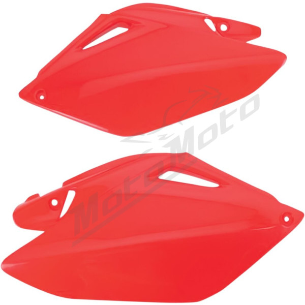 UFO Raudoni šoniniai plastikai Honda CRF 250cc 06-09