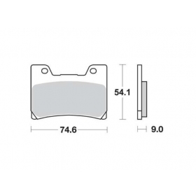 BRAKE PADS FERODO FDB666P / MCB622 STANDARD PLATINUM