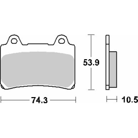 SBS KH123 Brake Pads Yamaha FZR / SRX / TDM / XV / XVZ 250-1600cc 86-14