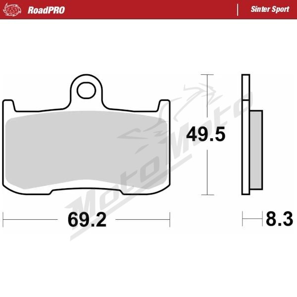 MOTO-MASTER Sinter Sport Front Brake Pads Indian / Kawasaki / Suzuki / Triumph / Victory 675-1890 02-26