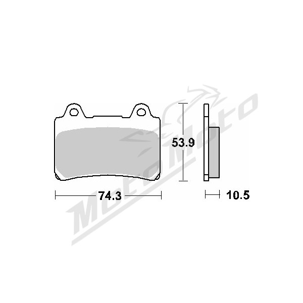 SBS KH123 Brake Pads Yamaha FZR / SRX / TDM / XV / XVZ 250-1600cc 86-14