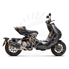 Akrapovic Slip-On Muffler Italjet Dragster 125-200cc 21-24