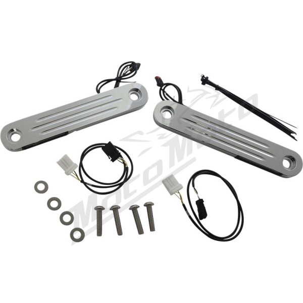 CUSTOM DYNAMICS ProBEAM® Dynamic Strips™ V2 Front Turn Signals Harley Davidson FLHT / FLHTC 1450-1800cc 06-13