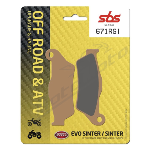 SBS RSI Offroad Racing Sintered Brake Pads Aprilia / Benelli / Cagiva / CCM / GasGas / Husaberg / Husqvarna / Kawasaki / KTM / Sherco 125-1290cc 92->