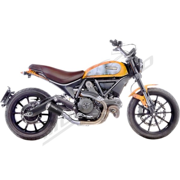 LEOVINCE LV-10 Black Edition Slip-On Muffler DUCATI SCRAMBLER 803 15-20