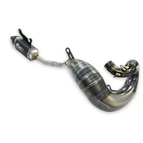 FRESCO Factory Full Exhaust Line - black aluminium Carby Muffler Yamaha YZ 250 02-27
