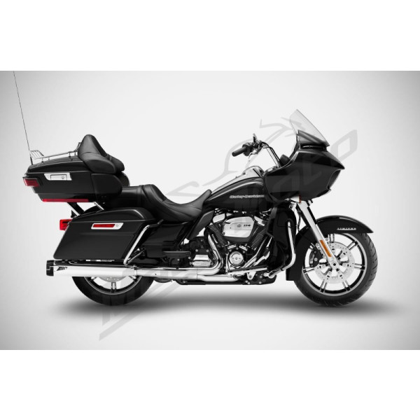 ZARD 4.33 Inches Slip-Ons Flat Muffler duslintuvai Harley Davidson FLHR / FLHTC / FLHX / FLTRI 1450-1800cc 06-16