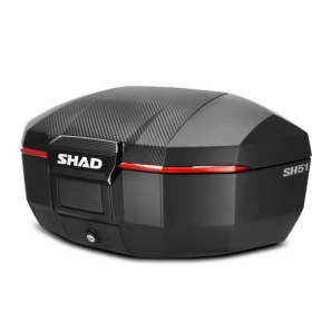 SHAD Rear storage box SH51 black / carbon fiber 59x45.5x30cm