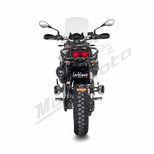 LEOVINCE LV One Evo Black Edition Slip-on Muffler MOTO GUZZI V85 850 18-25