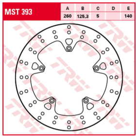 TRW Front Brake Disc Aprilia / Gilera / Piaggio 125-500cc 04-15