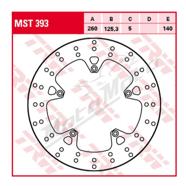 TRW Front Brake Disc Aprilia / Gilera / Piaggio 125-500cc 04-15