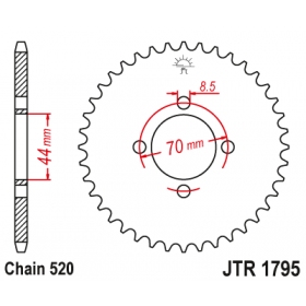 Rear sprocket JTR1795