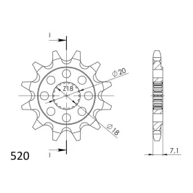 Supersprox / JT Front sprocket 427,11 11t