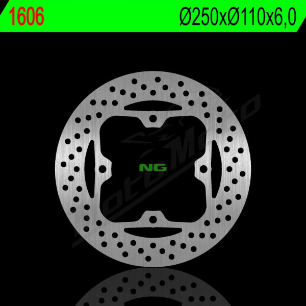 NG BRAKES Rear Fixed Brake Disc 250mm Kawasaki Ninja / Versys / Z / ZZR 750-1400cc 06-22