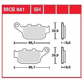 TRW All Round Sintered Metal Brake Pads Honda / Suzuki 250-750cc 09-24