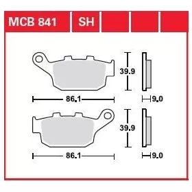 TRW All Round Sintered Metal Brake Pads Honda / Suzuki 250-750cc 09-24