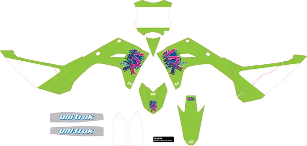 D'COR VISUALS Complete Graphics Kit Kawasaki KX 450cc 24-26