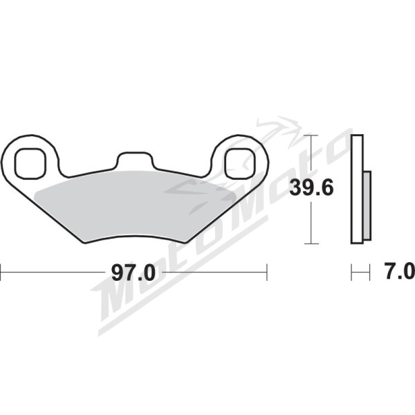 SBS ATS All-Terrain 716ATS Sintered Brake Pads Polaris ATP / Big Boss / Hawkeye / Magnum / Outlaw / Predator / Ranger / Scrambler / Sport / Sportsman / Xplorer 250-500cc 89-14