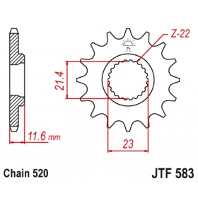 Front sprocket JTF583