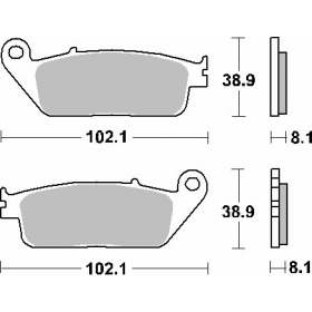 BRAKE PADS SBS KH142 / KH226 CERAMIC