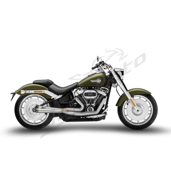 ZARD FULL KIT EXHAUST SYSTEM 2:1 Harley Davidson FLFB / FLFBS / FXBR / FXBRS 1750-1923cc 18-24