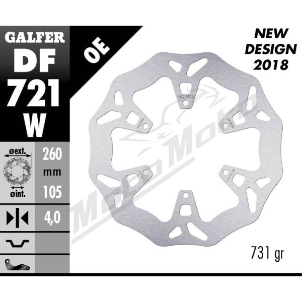 GALFER Wave® Front Brake Rotor Piaggio MP3 500-530cc 15-24
