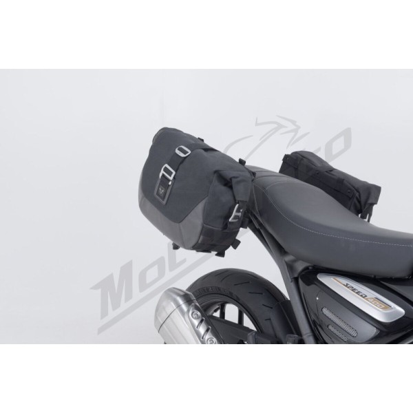 SW-MOTECH Legend Gear LC1 & LC 2 Side Bag System Brown Edition Triumph Scrambler / Speed 24-25