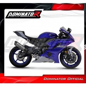 Duslintuvo kompl. Dominator TITANIUM HP6 + dB killer medium Yamaha YZF R6 2017 - 2023 